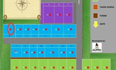 Tanah 72 Meter Bebas Banjir Dijual Murah Dekat Stasiun