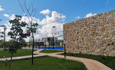 Lotes en Venta en Desarrollo Privado al Norte de Mérida con Servicios Subterráne