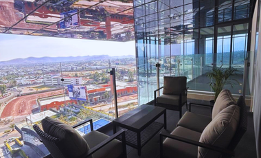 Oficina en renta Acondicionada y Amueblada en Torre Leed Elementa