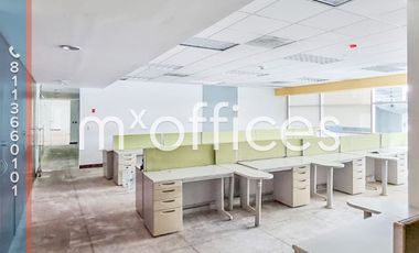 Amplia oficina acondicionada en renta de 550m2 en edificio zona Valle Ote