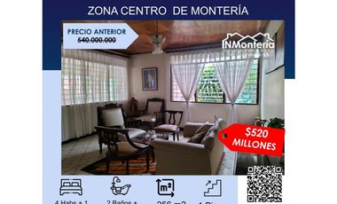 SE VENDE CASA ZONA CENTRO DE MONTERIA