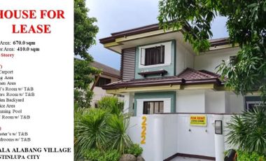 House and Lot for sale in ayala alabang