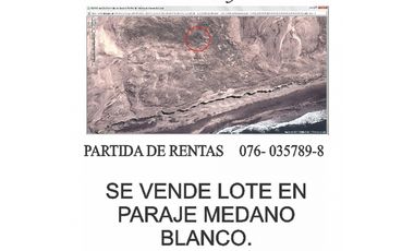 Venta lote en médano blanco, ideal inversión turística. Necochea
