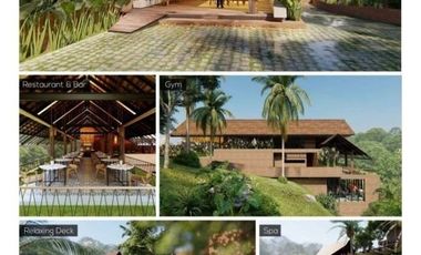 Villa Residence, bangunan konsep modern minimalis natural dengan kayu-kayu ulin dan amazing view lembah hijau