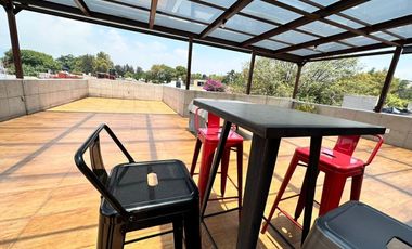 Oficina  en venta con terraza Campestre Churubusco Coyoacán Cerro de la Estrella