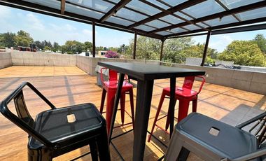 Oficina  en venta con terraza Campestre Churubusco Coyoacán Cerro de la Estrella