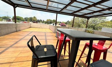 Oficina  en venta con terraza Campestre Churubusco Coyoacán Cerro de la Estrella