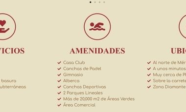 Lote Residencial en venta Privada Praderas del Mayab, Conkal, Yucatán