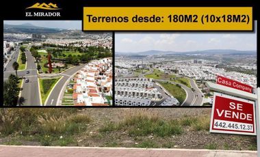 Últimos Terrenos en EL MIRADOR, de 180 m2 hasta 250 m2, de OPORTUNIDAD !!