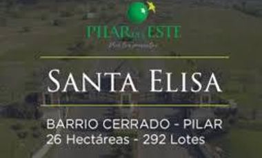 Espectacular lote en Santa Elisa a espacio verde, Pilar del Este.
