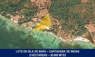 Vendemos lote en Isla de Baru Cartagena de indias
