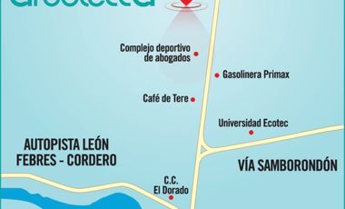 Venta de casa cuatro habitaciones en urbanización Arboletta km 15,5 de la vía Salitre
