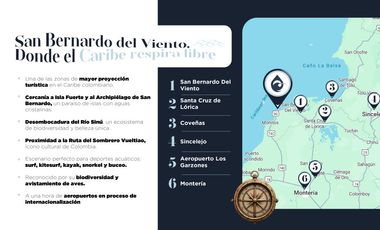 lote en venta en san bernardo del viento. Cod V13279