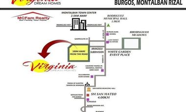 House and Lot For Sale in Montalban Rizal Virginia dream Homes