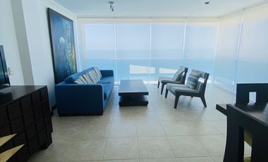 Exclusivo Penthouse de Primera Full Amoblado de 3 Dormitorios en el Malecón de Salinas con Garaje