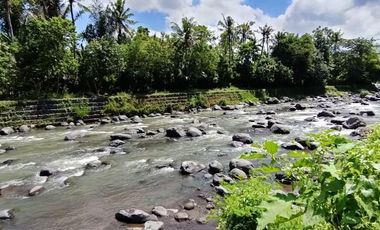 Land for sale with views of the Telaga Waja river close By Pass IB Mantra Bali