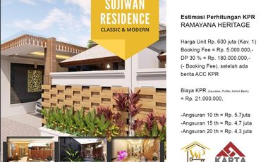 Murah, Cluster Exclusive Nuansa Klasik Modern di Timur Prambanan