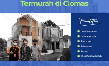 Rumah Dua Lantai Termurah dekat Pusat Kota Bogor View Gunung dan Sawah
