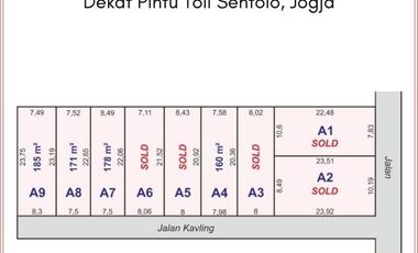 TANAH SENTOLO DEKAT RS QUEEN LATIFA, 1 JT/M