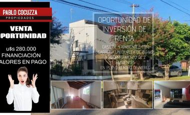 Casa para 2 Familias en venta en Merlo Sur