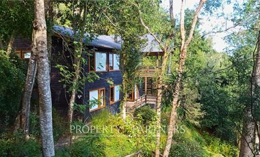 3 Preciosas Casas orilla de Lago Panguipulli en 2,4 ha. y 112 mts de playa