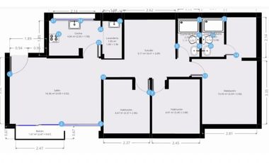 apartamento en venta en la felicidad. Cod V282
