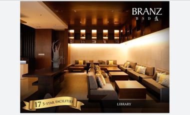 Apartemen mewah 1 bedroom free ppn The Branz BSD city