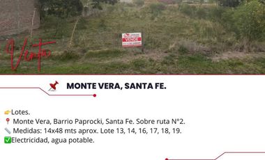 Terreno / Lote en venta de 672m2 ubicado en Monte Vera