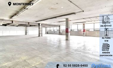 Immediate rent of an industrial warehouse in Monterrey