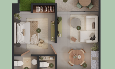 Departamento en venta Mérida Yucatán, Bosco Temozón