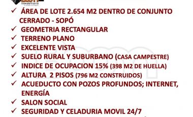 *VENTA LOTE VILLAS DE YERBABUENA 2.654 M2