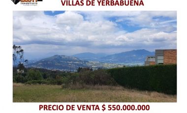 *VENTA LOTE VILLAS DE YERBABUENA 2.654 M2