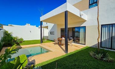 Casa residencial de 3 rec en privada al norte de Mérida