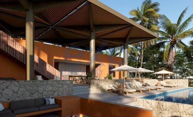 Se vende departamento en preventa 092026 en piso  de condominio con frente de playa y vistas al mar en Punta Sam ubicada entre el Norte de Cancn y Costa Mujeres.