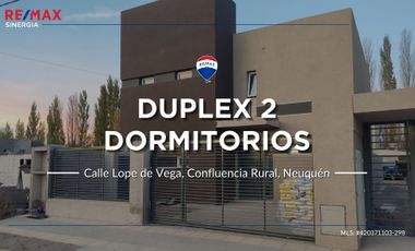 DUPLEX 2 DORMITORIOS EN CONFLUENCIA RURAL NQN