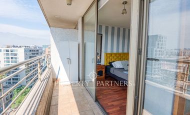 Departamento en venta con vista despejada, orientación Oriente, cercano a Metro Manuel Montt