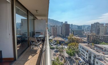 Departamento en venta con vista despejada, orientación Oriente, cercano a Metro Manuel Montt
