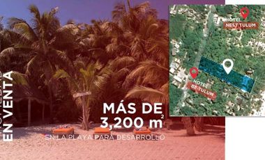 LAND FOR SALE WITH BEACH TULUM AREA