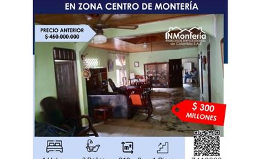 OFERTA VENTA DE CASA EN ZONA CENTRO DE MONTERIA