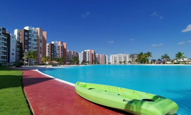 Departamento en venta totalmente equipado y amueblado en Dream Lagoon Cancun