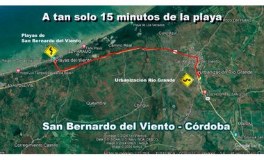 Lote urbanizado en San Bernardo del viento Córdoba Precio lanzamiento