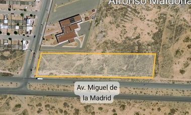 Terreno VENTA 9,371 m2 en 12millones pesos Av Miguel de la Madrid