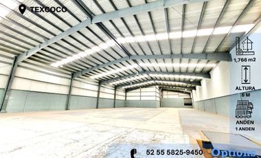 Immediate availability of industrial warehouse rental in Texcoco