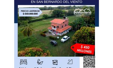 OFERTA VENTA O  PERMUTA DE CABAÑA  + LOTE EN SAN BERNARDO DEL VIENTO
