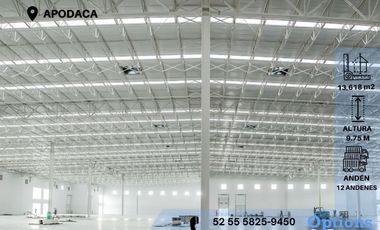 Large industrial warehouse for rent in Nuevo León