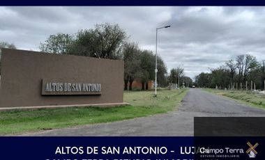 Lote venta Lujan - Barrio Altos de San Antonio