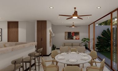 Villas Ixtul en venta ubicadas en Chuburna Merida con Roof top