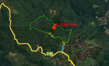 Agrícola en Venta en 520 hectáreas cerca de La Unión, Ruta T-80