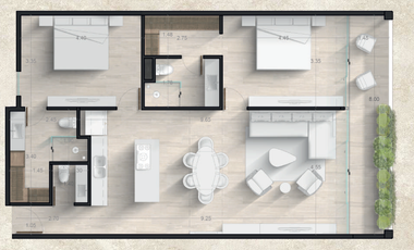 Departamento en venta Mérida Yucatán, Residencial Sofía Temozón Norte