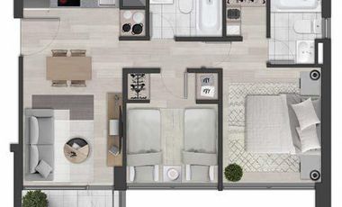 DEPARTAMENTOS EN VENTA, INMOBILIARIA AUTÉNTICA (CÓD. 313)